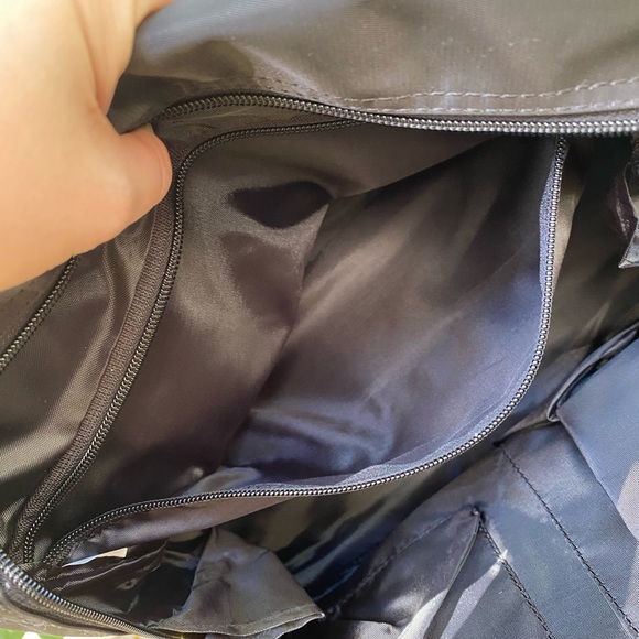 Joy Mangano Clothes It All Black Nylon and Gold Hardware Mini Weekender NWT - Picture 7 of 16